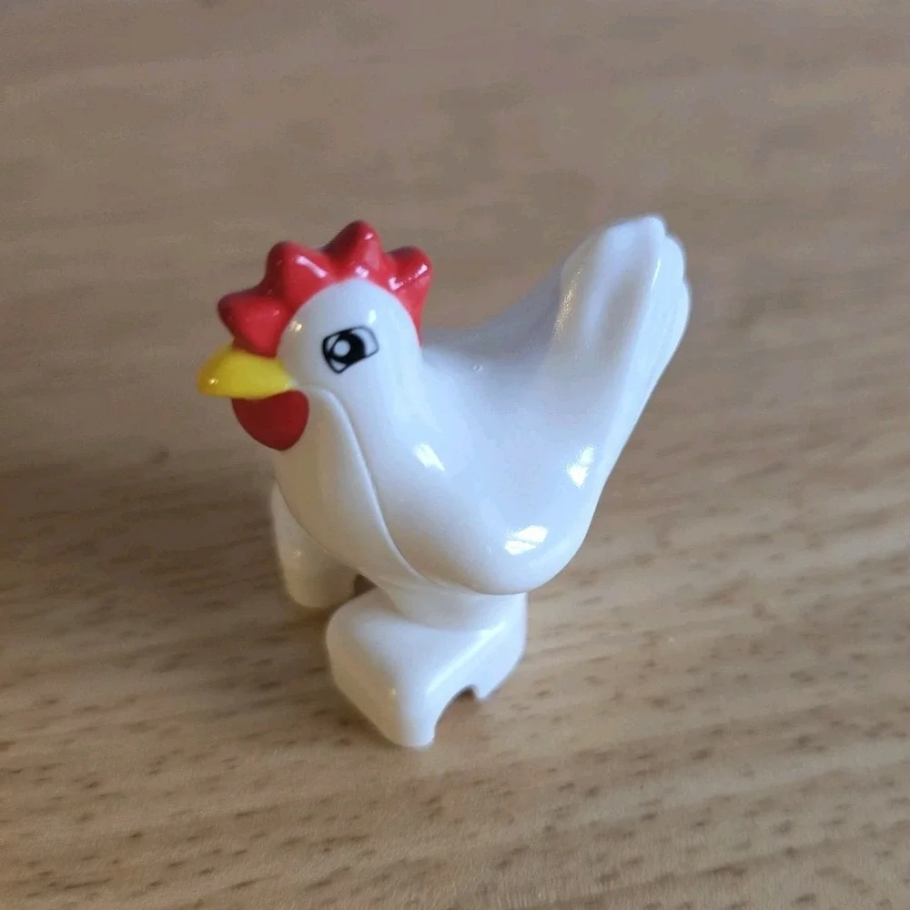 Lego DUPLO Boy In Overalls Farm Animals Horse‎ Cow Chicken